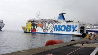 Fähre der Moby Line